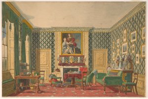 Zeichnung, Ein Innenraum, 1837–40 von Mary Ellen Best