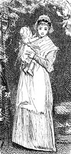 Eine Mutter kuschelt ihr Kind von Mary Ellen Edwards