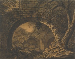 Ein Bogen im Gewölbe einer überwucherten Ruine von Mary Harcourt