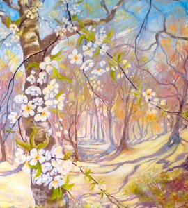 Große Blüten im Frühling von Mary Smith