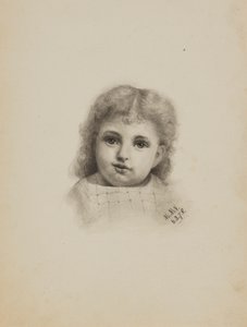 Ohne Titel (Kopf eines Kindes) von Mary Vaux Walcott