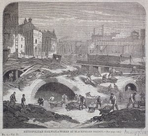 Blackfriars Bridge, London, 1863 von Mason Jackson