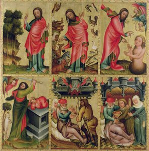 Innere linke Flügel des Hochaltars von St. Peter in Hamburg, der Grabower Altar (Tempera auf Holz)