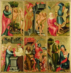 Rechter Flügel des Hochaltars von St. Peter in Hamburg, der Grabower Altar, 1383