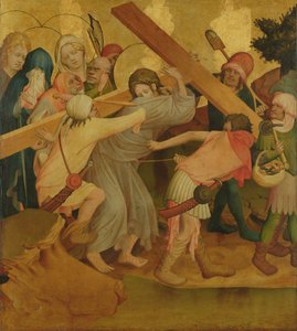 Christus trägt das Kreuz, Tafel vom St. Thomas Altar aus der St. Johanniskirche, Hamburg, begonnen 1424