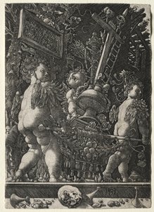 Engel tragen die Symbole der Passion, 1533 von Master H. L.