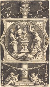 Emblem mit Hoffnung, Bedrängnis, Neid und Toleranz von Master IB