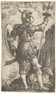 Mars aus Die Götter, die über den Planeten herrschen, 1528 von Master I.B.