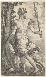 Sonne aus Die Götter, die über die Planeten herrschen, 1528 von Master I.B.