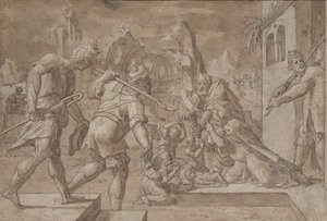 Anbetung der Hirten, ca. 1549-50 von Master Of The Liechtenstein Adoration