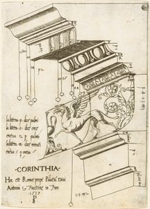 Gebälk vom Tempel des Antoninus und Faustina, Rom