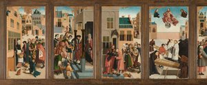 Die sieben Werke der Barmherzigkeit von Master of Alkmaar