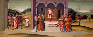Daniel rettet Susanna, das Urteil Daniels und die Hinrichtung der Ältesten, ca. 1500