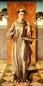 Der heilige Antonius von Padua mit dem Christkind von Master of Astorga