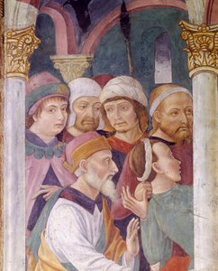 Italien, Region Piemont, Provinz Alessandria, Fresko in der Kapelle der Basilika Santa Maria Assunta