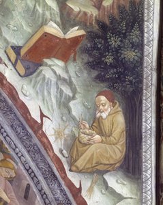 Italien, Region Piemont, Provinz Alessandria, Fresko in der Kapelle der Basilika Santa Maria Assunta von Master of Crea