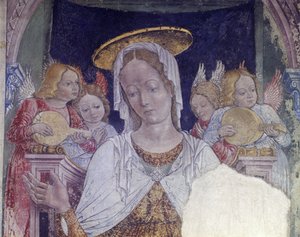 Fresko in der Kapelle der Basilika Santa Maria Assunta von Master of Crea
