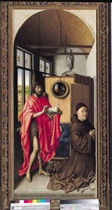 Johannes der Täufer und der Stifter, Heinrich von Werl, aus dem Werl-Altar, 1438
