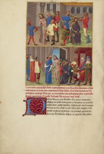 Die Geißelung; Die Dornenkrönung; Die Verspottung Christi; Pilatus wäscht seine Hände von Master of Guillaume Lambert