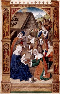 Die Anbetung der Heiligen Drei Könige (Miniatur)