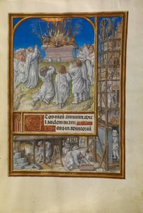 Elija bittet um Feuer vom Himmel von Master of James IV of Scotland