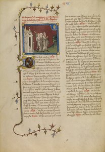 Abraham, Sarah und Lot von Master of Jean de Mandeville