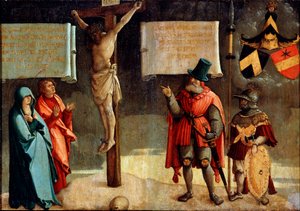 Kreuzigung mit Stiftern, 16. Jahrhundert