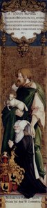 Der hl. Johannes der Täufer mit der Stifterin Apollonia von Henneberg