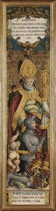 Sankt Martin von Tours mit Gottfried Werner von Zimmern und einem Bettler von Master of Messkirch