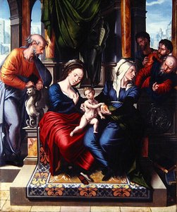 Die Heilige Familie von Master of Paul and Barnabas