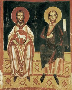 Rechtes Detail mit der Darstellung von St. Paul und St. Johannes dem Täufer