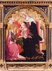 Die mystische Hochzeit der heiligen Katharina von Alexandria von Master of Roncaiette