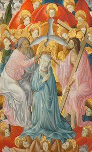 Die Krönung der Jungfrau mit der Dreifaltigkeit, ca. 1400