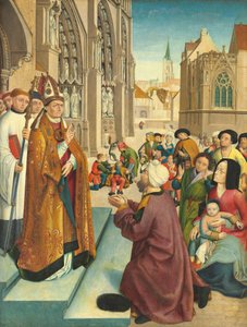 Episoden aus dem Leben eines Bischofs von Master of Saint Giles and Assistant