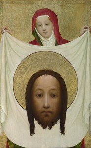 Heilige Veronika mit dem Schweißtuch (ca. 1420) von Master of Saint Veronica