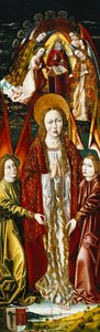 Die Himmelfahrt der Magdalena; und Die Verkündigung von Master of Santa Maria de la