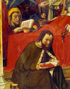 Der Tod der Jungfrau (Detail) von Master of Santa Maria del Campo