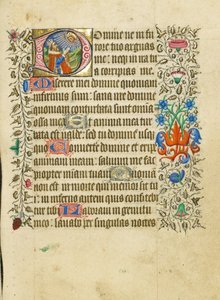 Initiale D: David im Gebet von Master of Sir John Fastolf