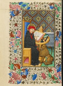 Der heilige Hieronymus in seinem Studierzimmer von Master of Sir John Fastolf