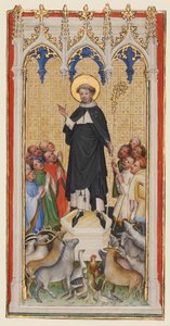 Der heilige Antonius Abt segnet die Tiere, die Armen und die Kranken, ca. 1400-10 von Master of St. Veronica