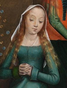 Detail der Wohltätigkeit des Heiligen Nikolaus, vom Altarbild des Heiligen Nikolaus (Detail) von Master of The Legend of St. Lucy