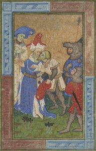 Attentatsszene Ms B.11.7, ca. 1420 von Master of Trinity College