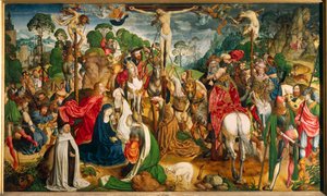 Altarbild mit der Passion Christi von Master of the Aachen Altar