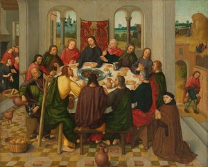Das letzte Abendmahl, ca. 1485-1500 von Master of the Amsterdam Death of the Virgin