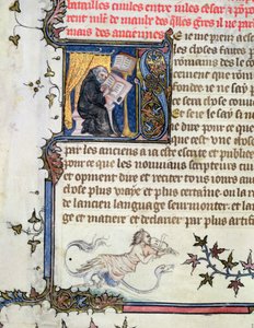 Ms 777 Mönch, der ein Manuskript kopiert, aus Die Geschichte Roms von Livius (59 v. Chr. - 17 n. Chr.) ca. 1370