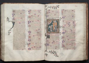 Das Gotha-Missale: Fol. 109v, Text, ca. 1375