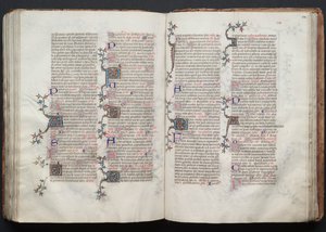 Das Gotha Missale: Fol. 124r, Text von Master of the Boqueteaux
