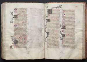 Das Gotha Missale: Fol. 129r, Text, ca. 1375 von Master of the Boqueteaux