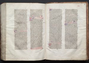 Das Gotha Missale: Fol. 150r, Text, ca. 1375 von Master of the Boqueteaux
