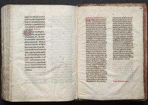Das Gotha Missale: Fol. 163r, Text, ca. 1375 von Master of the Boqueteaux